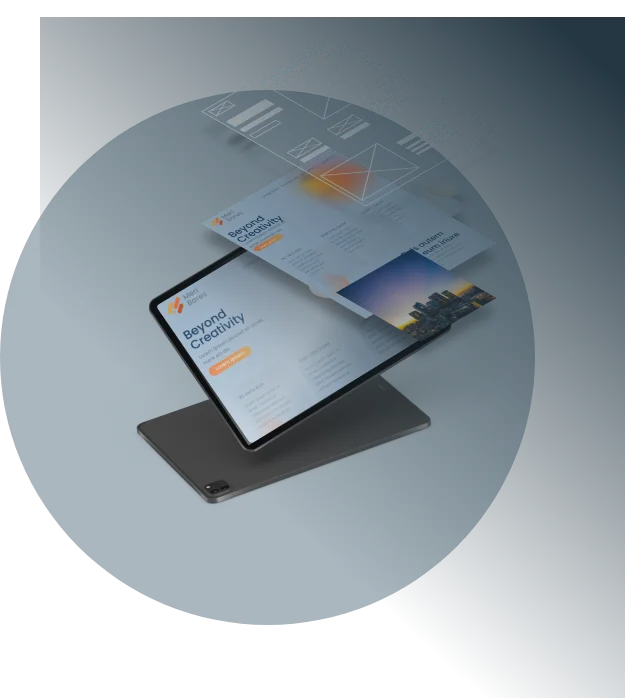 Website von Wireframe über Design bis hin zur Umsetzung auf dem Tablet